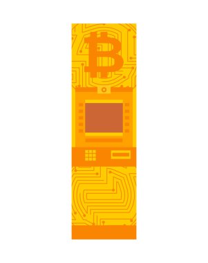 Bitcoin Atm. Kripto para birimi para makinesi. Sanal para nakit 