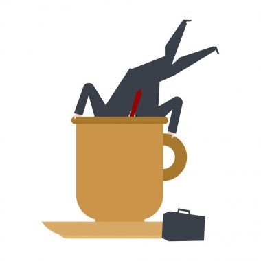 Büyük Kupa'iş adamıdır. Dalış kahve patron. Office hayat vec