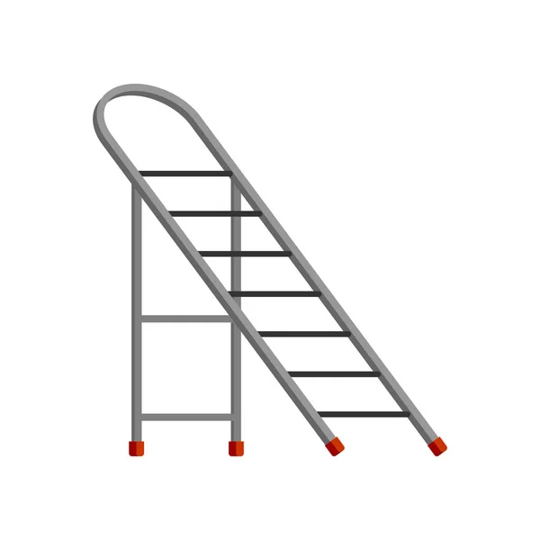 Step ladder isolated. Sliding portable ladder. Vector illustrati — Stock Vector