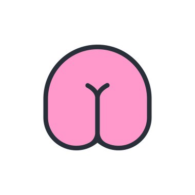 Eşek simgesi. Arka izole. alt vektör çizim