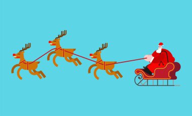 Geyikli Noel Baba. Noel ve Yeni Yıl Vekil Arzusu