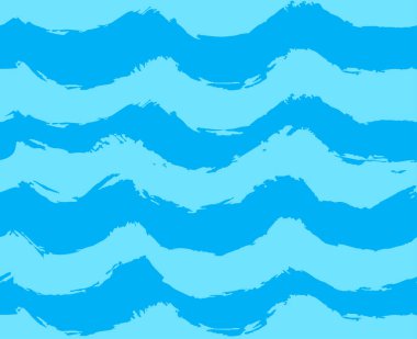 Dalgalar el çizimi desenleri pürüzsüz. Soyut modern trend gerilemesi