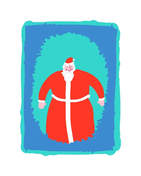 Papai Noel desenhado à mão objetos doodle. Xmas moderno moderno New Ye — Vetor de Stock