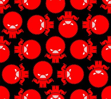 Stresten kaynaklanan nefret dolu suratın şekli kusursuz. Stresli durum