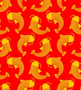 Koi Gold Japon sazan desenleri pürüzsüz. Tayland koi balığı.