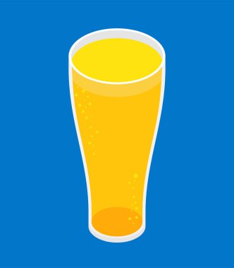 Bir bardak Isometric birası. alkol  