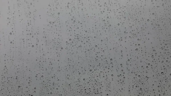 Gotas Lluvia Sobre Fondo Vidrio — Foto de Stock