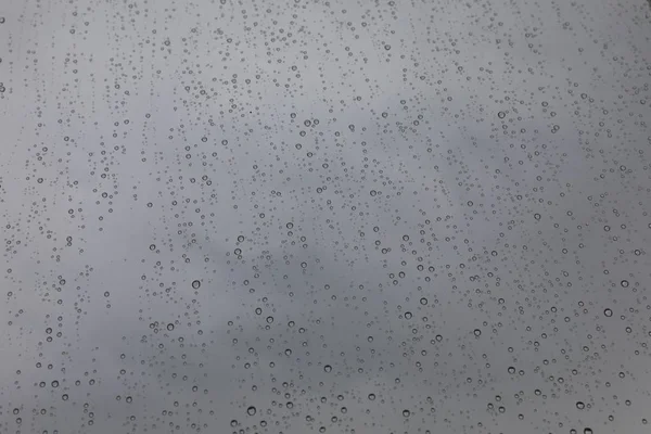 Obraz Tła Kropel Deszczu Przezroczystym Szkle — Zdjęcie stockowe