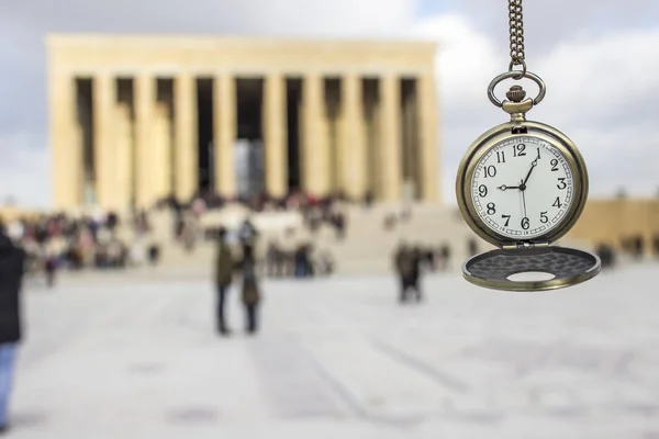 Turkiet Ankara Ataturks Mausoleum Och Tiden Passerar — Stockfoto