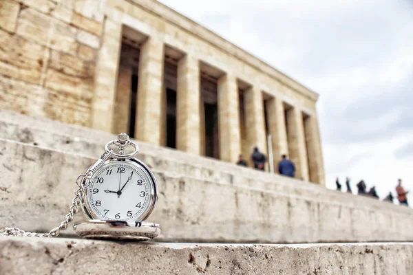 Turkiet Ankara Ataturks Mausoleum Och Tiden Passerar — Stockfoto