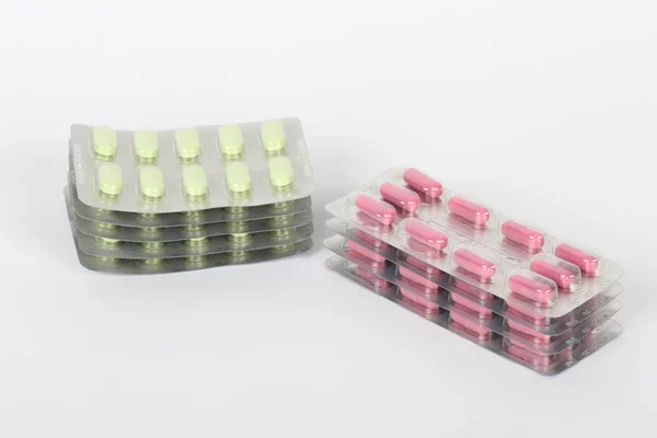 Medical Bottles Pills White — Stock Photo, Image