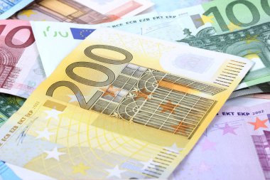 Euro banknotları - arkaplan, doku