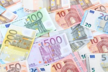 Euro banknotları - arkaplan, doku