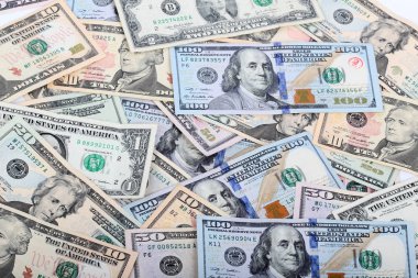 birçok dolar. para arka plan