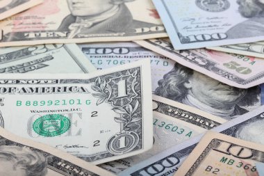 birçok dolar. para arka plan