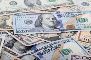 birçok dolar. para arka plan