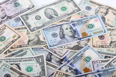 birçok dolar. para arka plan