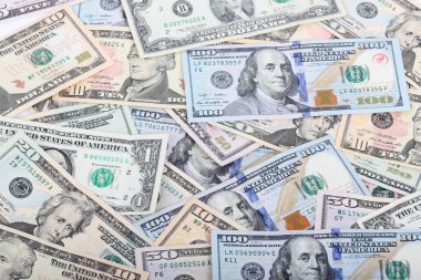 birçok dolar. para arka plan