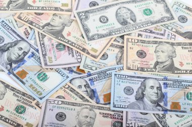 birçok dolar. para arka plan
