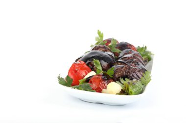 Türk kebap patlıcan ve köfte 