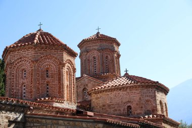 OHRID, MACEDONIA - August 21, 2019: Saint Naum Monastery (Sv. Naum), Ohrid, Republic of Macedonia