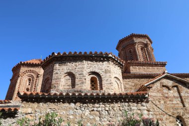 OHRID, MACEDONIA - August 21, 2019: Saint Naum Monastery (Sv. Naum), Ohrid, Republic of Macedonia