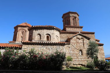 OHRID, MACEDONIA - August 21, 2019: Saint Naum Monastery (Sv. Naum), Ohrid, Republic of Macedonia