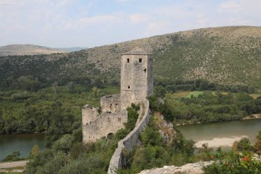 Mostar Pocitel Town, Bosna-Hersek yakınlarındaki Osmanlı kasabası