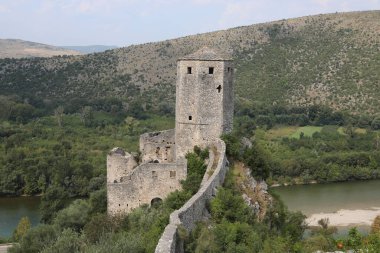 Mostar Pocitel Town, Bosna-Hersek yakınlarındaki Osmanlı kasabası