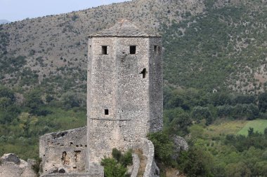 Mostar Pocitel Town, Bosna-Hersek yakınlarındaki Osmanlı kasabası