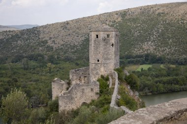 Mostar Pocitel Town, Bosna-Hersek yakınlarındaki Osmanlı kasabası