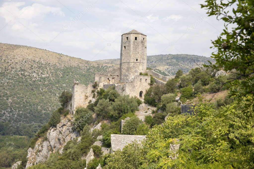 Ottoman town near Mostar Pocitel Town, Bosnia and Herzegovia