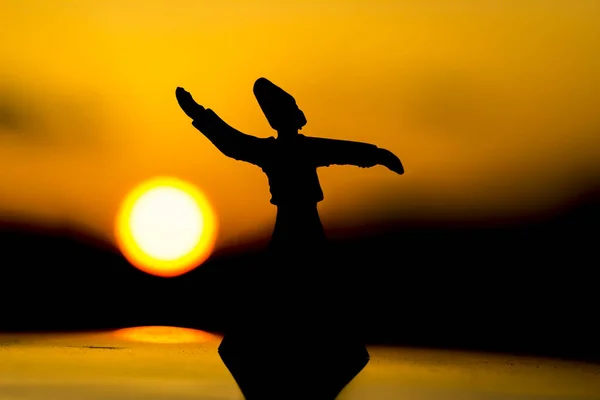 Sunset Whirling Silhouette Image — Stock Photo, Image