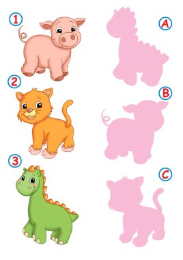 Doğru gölge, domuz kedi ve dinozor