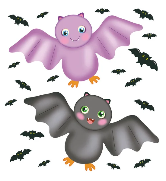 Bats av halloween — Stockfoto