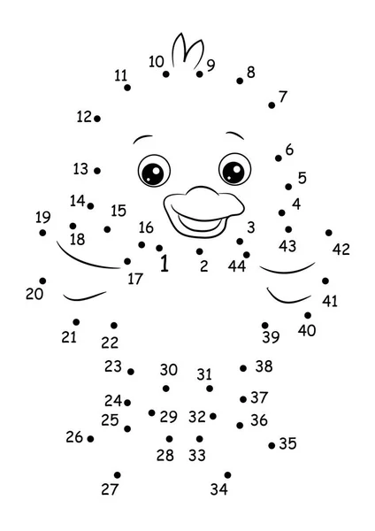 El juego de los puntos, patito —  Fotos de Stock