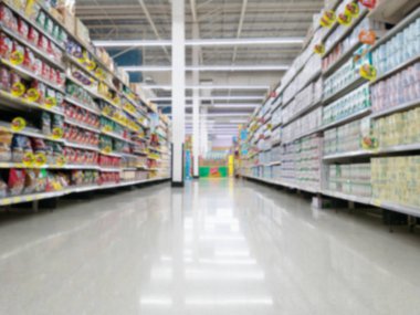 Shoping süpermarkette, Tayland, Freestyle deposunda zaman bulanık