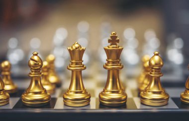 Altın satranç oyunu. İş stratejisinin başarı yönetimi kavramı