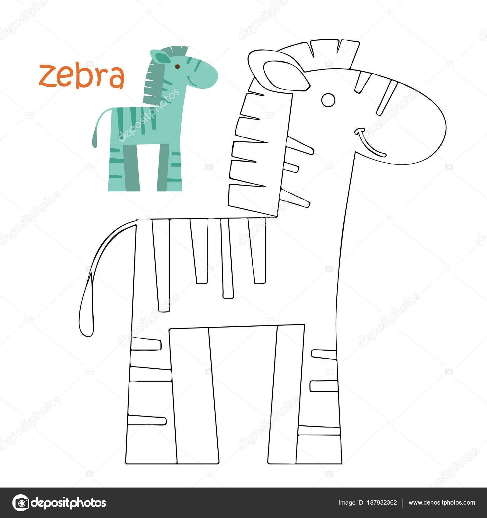 malvorlage zebra zebra malen