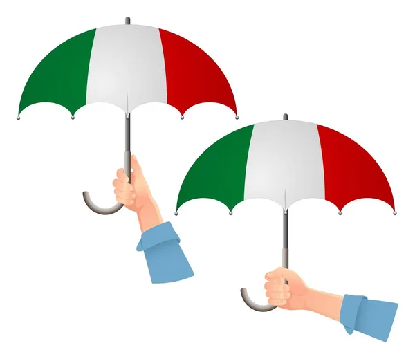 Italy flag umbrella