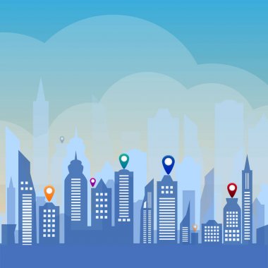 Urban landscape background