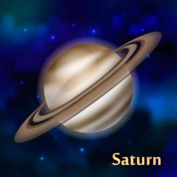 Saturnus planet vektorillustration — Stock vektor