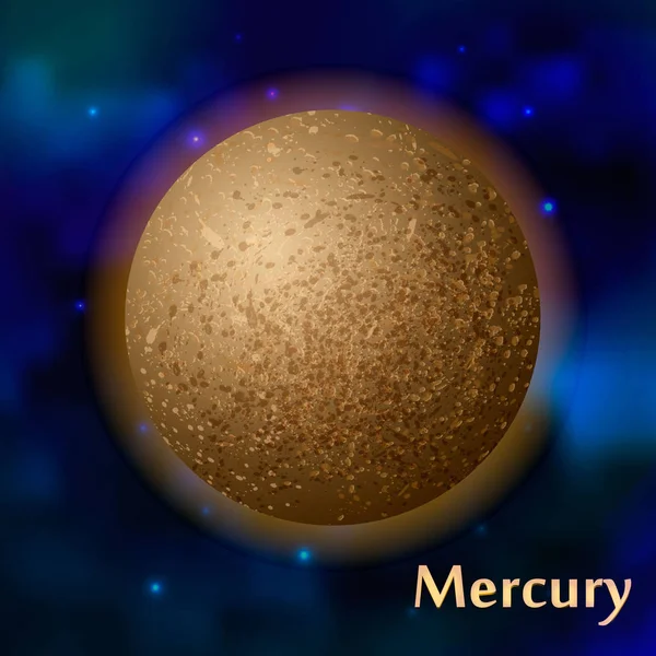 Mercury planet vektorillustration — Stock vektor