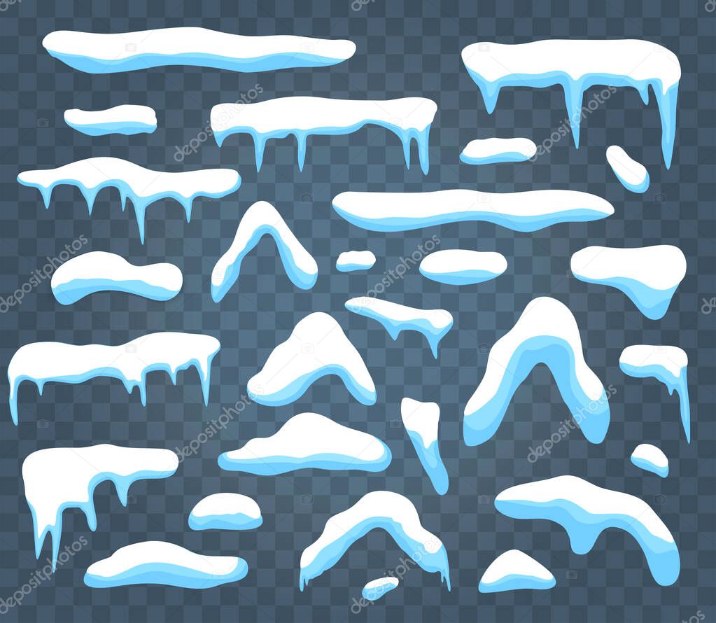 Snow caps vector illustration. Snow cap isolated icon