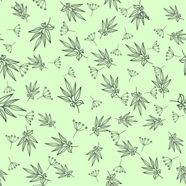 yeşil çay seamless modeli