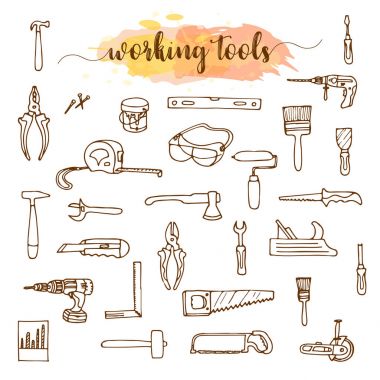 Çalışma araçlar, doodle kroki