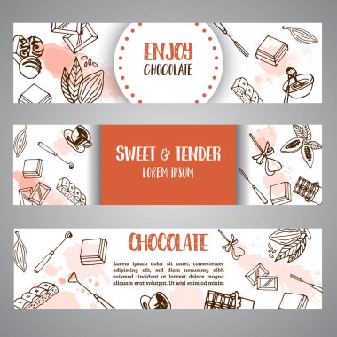 Çikolata kakao kroki afiş. Tasarım menü için Restoran, alışveriş, Şekerci, mutfak, kafe, kafeterya, bar. Kakao çekirdeği satır öğeleri. Vektör