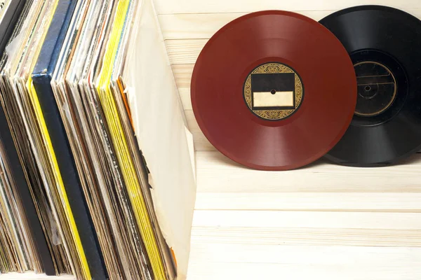 Grabación de vinilo. Copiar espacio para texto . — Foto de Stock