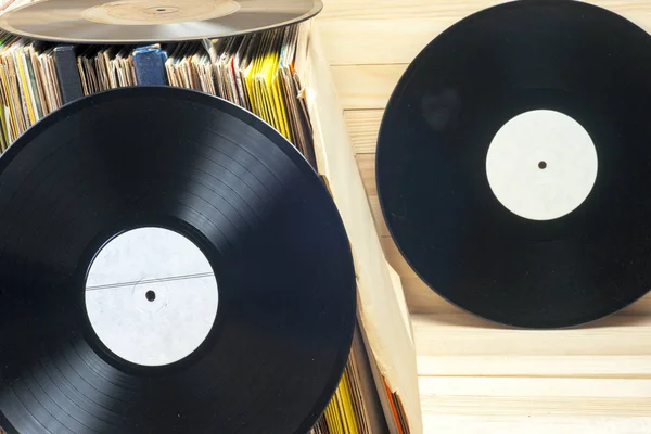 Vinyl record. Ruimte voor tekst kopiëren. — Stockfoto