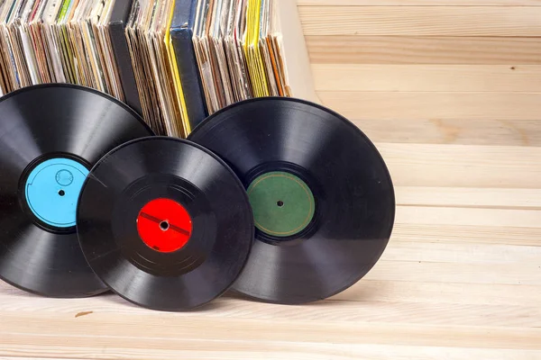 Disco in vinile. Copia spazio per testo . — Foto Stock